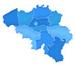 Carte Belgique Camaieu Bleu Carte Belgique Camaieu Bleu