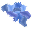 Carte Belgique Camaieu Bleu Carte Belgique Camaieu Bleu