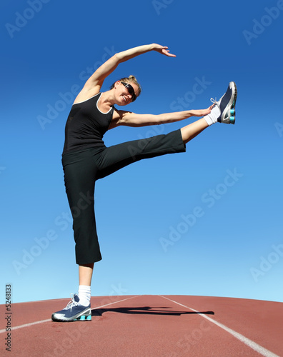 Photo: Exercising woman Exercising woman