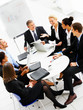 Diverse business group meeting