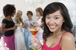 Friends socialising, Drinking Cocktails at Bridal Shower