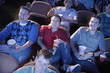Friends Laughing at Movie