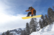 Snowboarder in Mid-air