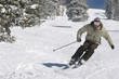 Young Man Skiing