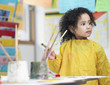 Elementary Student in Art Class