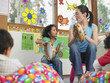Teacher Demonstrating Tambourine Playing