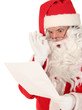 Santa Claus Reading Letter