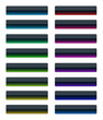 Colorful glass buttons