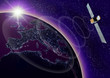 The satellite, space, TV, telechannel, the teleprogram The satellite, space, TV, telechannel, the teleprogram