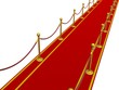 Red carpet. 3D image.
