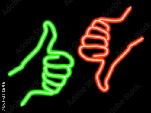 neon disagreement