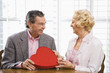 Mature couple with valentine.