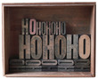 box of letterpress wood type ho ho ho's box of letterpress wood type ho ho ho's
