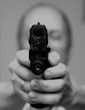 Photo: Man with a gun Man with a gun