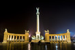Hero's square at night, Budapest