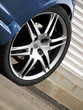 Rim of a Blue Car
