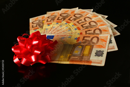 Photo: Fifty euro notes Fifty euro notes