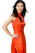 Asian women in a traditional dress Asian women in a traditional dress