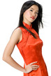 Asian women in a traditional dress Asian women in a traditional dress