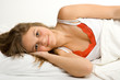 Young girl in bed Young girl in bed