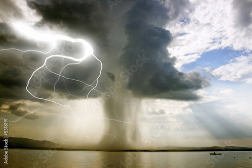 the begining of the tornado