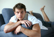 Sexy Young Man on the Sofa Sexy Young Man on the Sofa