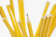 Pencils in holder, close up of pencils