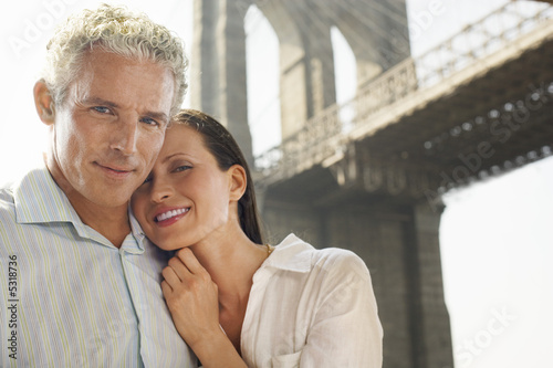 Photo: Couple under Brooklyn Bridge Couple under Brooklyn Bridge
