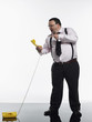 Businessman Yelling at Phone