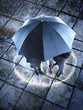 Businesspeople in the Rain
