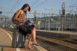 Woman reading a book