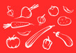 Vegetable silhouettes