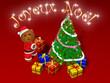 carte joyeux noel nounours