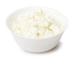 Bowl with Curd on white background. Food image series