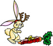 Illustration: Christmas rabbit Christmas rabbit