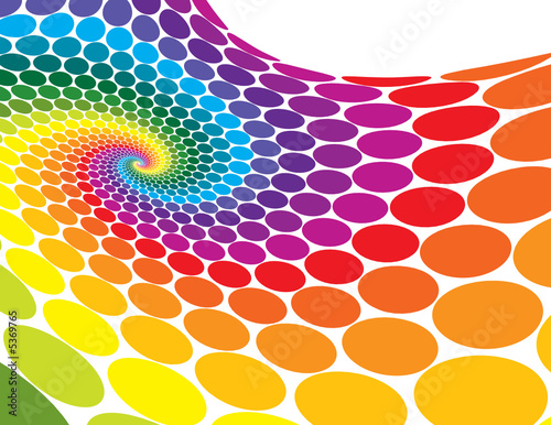 Vektor: Rainbow Spiral Wave Rainbow Spiral Wave