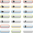 Glossy buttons with server icons