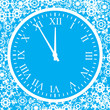 5 minutes up to Christmas. A vector illustration. 5 minutes up to Christmas. A vector illustration.