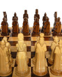 Chess. The placed party from chessmen.
