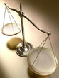 Illustration: Golden balance in perspective view. Golden balance in perspective view.