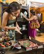 Women shopping  in boutique.