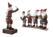 Musical dwarves playing musical instruments during Christmas