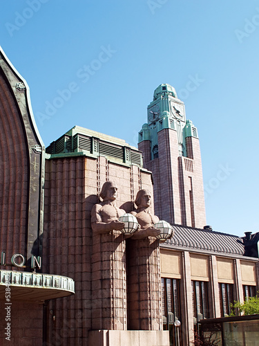 Photo: Helsinki central railway station, close-up Helsinki central railway station, close-up