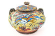 Greek vase on white background