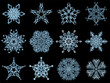 Winter crystal mandalas Winter crystal mandalas