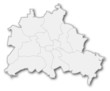 Karte von Berlin (Umrisse, Bezirksgrenzen) Karte von Berlin (Umrisse, Bezirksgrenzen)