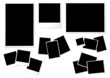 Vektor: Photo paper templates different formats sizes and orientations Photo paper templates different formats sizes and orientations