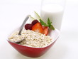 haferflocken frühstück mit milch