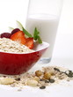 haferflocken frühstück mit milch