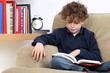 Kid resting at home